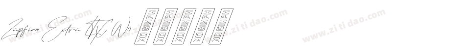 Zapfino Extra LTX W0字体转换
